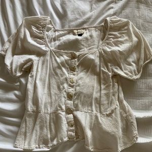 Universal Thread White Button Down Blouse